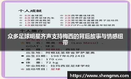 众多足球明星齐声支持梅西的背后故事与情感纽带